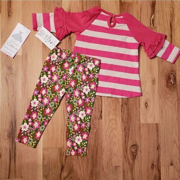 NWT Rare Editions Giraffe Tunic & Leggings Set - Picture 6 of 6